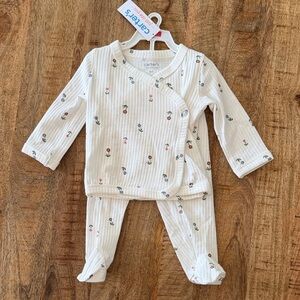 Carter's White Floral Baby Set